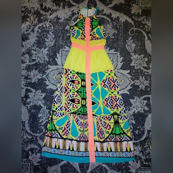 Gianni Bini bright and colorful maxi dress - Picture 6 of 8